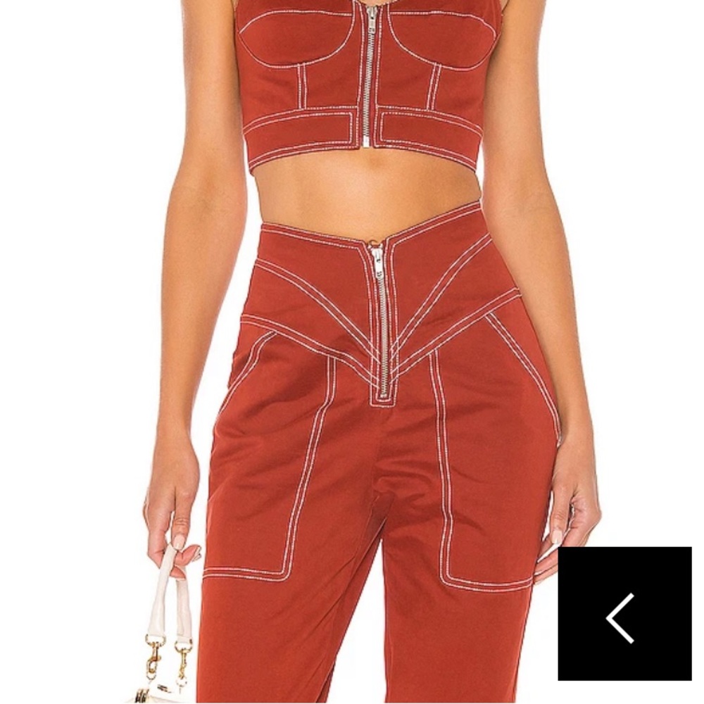 Tularosa Solana Pant in Brick Red